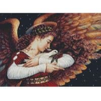 Artecy Cross Stitch The Angel and the Dove Mini 14375 LB Cross Stitch Chart Hard Copy
