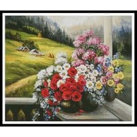 Artecy Cross Stitch The Autumn Verandah 13242 ABG Cross Stitch Chart Hard Copy