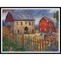 Artecy Cross Stitch The Blue Bird Song 12820 CP Cross Stitch Chart Hard Copy