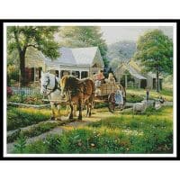Artecy Cross Stitch The Day of the Fair 13981 MK Cross Stitch Chart Hard Copy