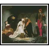 Artecy Cross Stitch The Execution of Lady Jane Grey 10274 Cross Stitch Chart Hard Copy