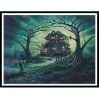 Artecy Cross Stitch The Haunted House 12643 MGL Cross Stitch Chart Hard Copy