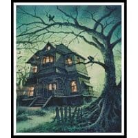 Artecy Cross Stitch The Haunted House Crop 12918 MGL Cross Stitch Chart Hard Copy