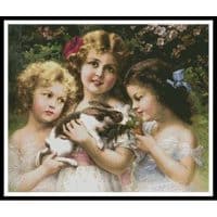Artecy Cross Stitch The Pet Rabbit 10462 Cross Stitch Chart Hard Copy
