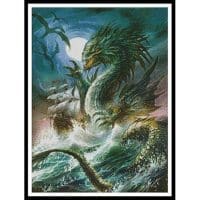 Artecy Cross Stitch The Sea Serpent 12015 MGL Cross Stitch Chart Hard Copy