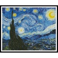 Artecy Cross Stitch The Starry Night Blue 10646 Cross Stitch Chart Hard Copy
