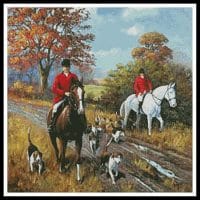 Artecy Cross Stitch Those Hunting Days 12488 KW Cross Stitch Chart Hard Copy