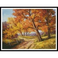 Artecy Cross Stitch Thoughts of Autumn 12238 ABG Cross Stitch Chart Hard Copy