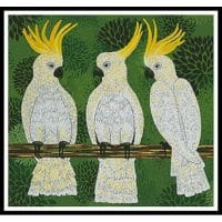 Artecy Cross Stitch Three Cockatoos 13872 LFJ Cross Stitch Chart Hard Copy