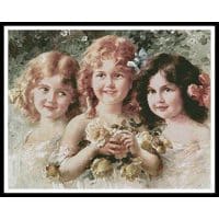 Artecy Cross Stitch Three Sisters  11215 Cross Stitch Chart Hard Copy