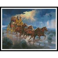 Artecy Cross Stitch Thunder Road 14111 JS Cross Stitch Chart Hard Copy