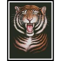 Artecy Cross Stitch Tiger Painting 10136 GG Cross Stitch Chart Hard Copy