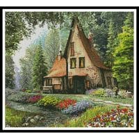 Artecy Cross Stitch Toadstool Cottage Crop 13510 MGL Cross Stitch Chart Hard Copy