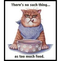 Artecy Cross Stitch Too Much Food 10900 GG Cross Stitch Chart Hard Copy
