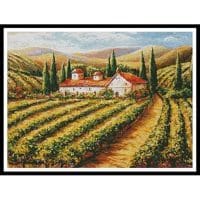 Artecy Cross Stitch Toscana Vineyard 10849 MGL Cross Stitch Chart Hard Copy