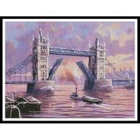 Artecy Cross Stitch Tower Bridge Painting 12108 KW Cross Stitch Chart Hard Copy