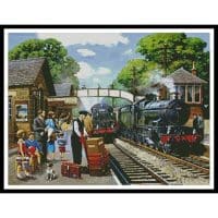 Artecy Cross Stitch Train to the Coast 12691 KW Cross Stitch Chart Hard Copy