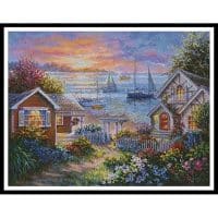 Artecy Cross Stitch Tranquil Seafront 10891 ARTL Cross Stitch Chart Hard Copy