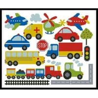 Artecy Cross Stitch Transport Motifs  11138 Cross Stitch Chart Hard Copy