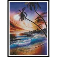 Artecy Cross Stitch Tropical Beach  11756 MGL Cross Stitch Chart Hard Copy