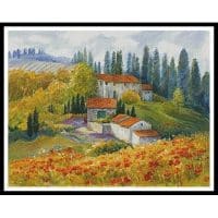 Artecy Cross Stitch Tuscan Sunlight 11307 ARTL Cross Stitch Chart Hard Copy