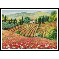Artecy Cross Stitch Tuscany Terrain  11762 PFLD Cross Stitch Chart Hard Copy