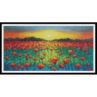 Artecy Cross Stitch Twilight Poppies 12036 ML Cross Stitch Chart Hard Copy