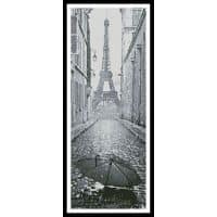 Artecy Cross Stitch Umbrella in Paris Black and White Crop 13630 Cross Stitch Chart Hard Copy