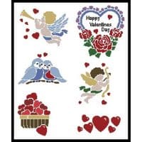 Artecy Cross Stitch Valentine Motifs 11020 Cross Stitch Chart Hard Copy