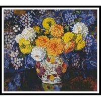 Artecy Cross Stitch Vase of Flowers 10629 Cross Stitch Chart Hard Copy