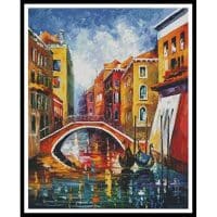 Artecy Cross Stitch Venice Bridge 13199 LA Cross Stitch Chart Hard Copy