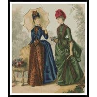 Artecy Cross Stitch Victorian Fashions 2 11258 Cross Stitch Chart Hard Copy