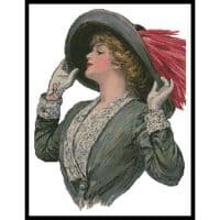 Artecy Cross Stitch Victorian Hat 12198 Cross Stitch Chart Hard Copy