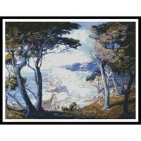 Artecy Cross Stitch Villa on the Monterey Coast 10567 Cross Stitch Chart Hard Copy