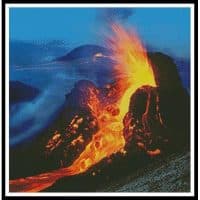 Artecy Cross Stitch Volcano 12230 Cross Stitch Chart Hard Copy