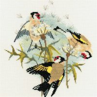 Bothy Threads DWBB04 Goldfinches and Thistles Cross Stitch Kit