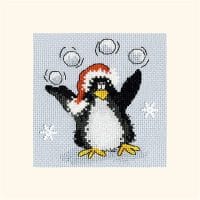 Bothy Threads Christmas Card XMAS34 Playing Snowballs