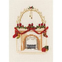 Bothy Threads DWCDX09 Christmas Card Fireplace Cross Stitch Kit