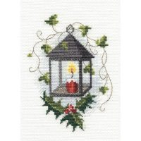 Bothy Threads DWCDX25 Christmas Card Lantern Cross Stitch Kit