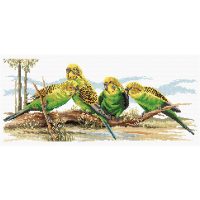 Country Threads Budgie Buddies FJP-1022 Hard Copy