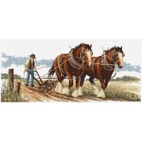 Country Threads Clydesdales FJP-1019 Hard Copy