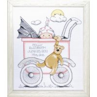 Design Works Baby Buggy Girl T21743 Cross Stitch Kit