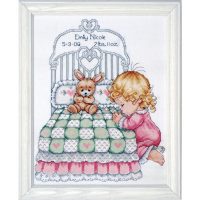 Design Works Bedtime Prayer Sampler Girl T21709 Cross Stitch Kit