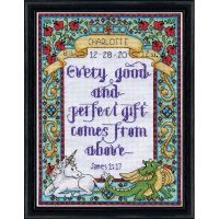 Design Works Regal Birth Sampler 3404 Cross Stitch Kit