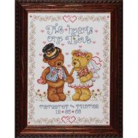 Design Works Two Hearts Wedding Sampler 2535 Cross Stitch Kit