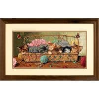 Dimensions Gold Collection Kitty Litter 35184 Cross Stitch Kit