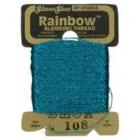 Glissen Gloss Rainbow Blending Thread R108 Blue Green