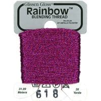 Glissen Gloss Rainbow Blending Thread R618 Purple Red