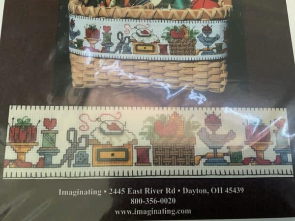 Diane Arthurs Sewing Basket Band Cross Stitch Chart Hard Copy