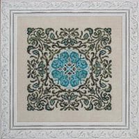 Ink Circles Blue Morpho Cross Stitch Chart Hard Copy